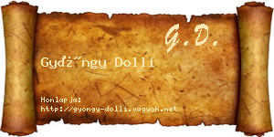 Gyöngy Dolli névjegykártya